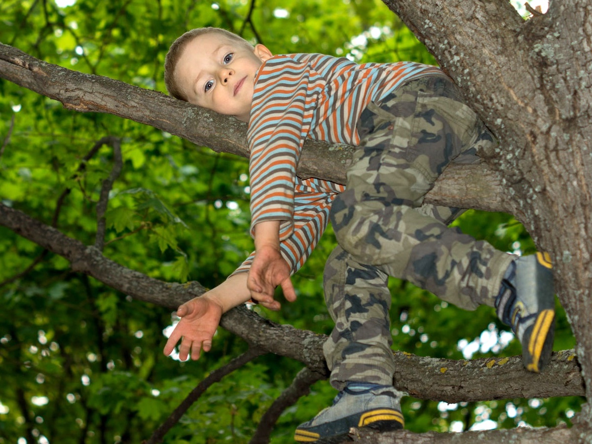 Camo is great for tree climbing