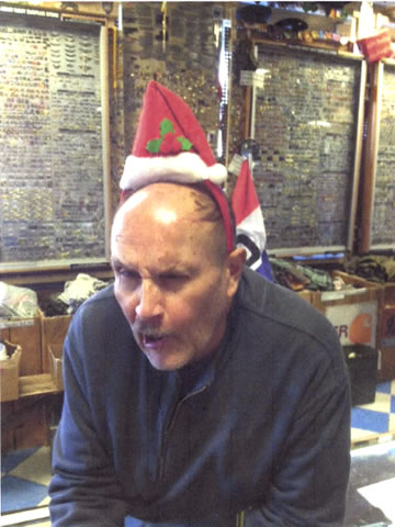 Tom being festive at Christmas