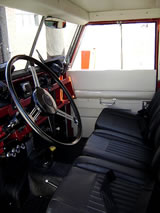 1964 Land Rover 109 Truck - inside