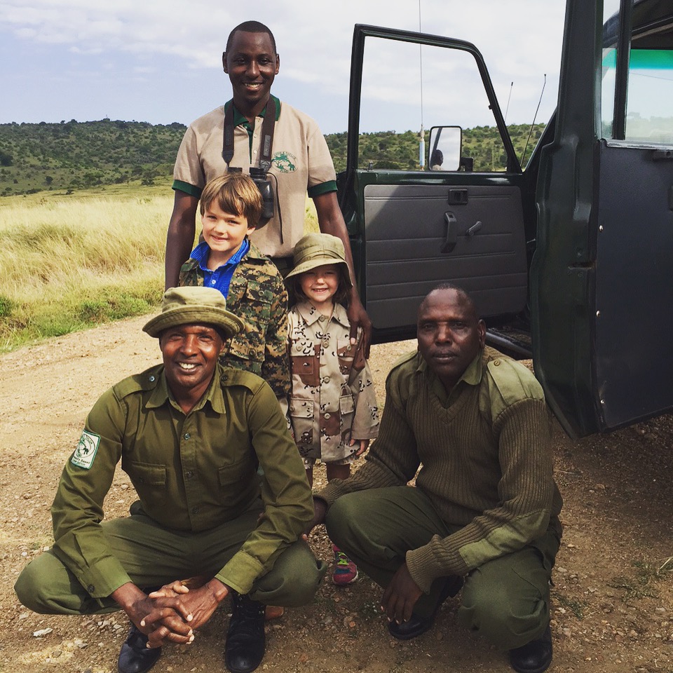 Anne's grandkids visit East Africa