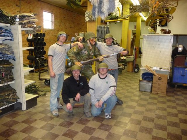 McKell Brothers taking a well-deserved break at the old store